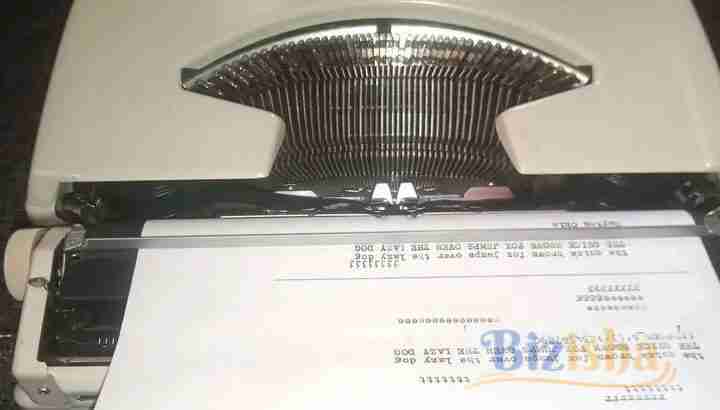 Italian made type writer on sale